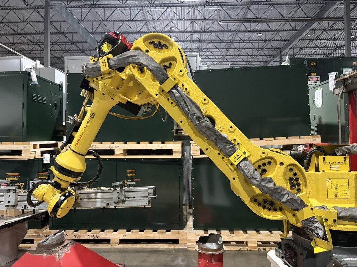 FANUC R-1000iA/80F Robot w/ R-30iB Plus Controller & Teach Pendant - good condition, located in Ontario, Canada